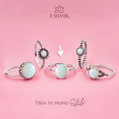 Metal Material: 925 Sterling Silver Face Height: 10 mm Stone: White Lab Opal Opal Stone Ring, White Opal Ring, White Lab, Blank Notes, Crown Ring, Opal Ring, White Opal, Metal Material, Flower Ring