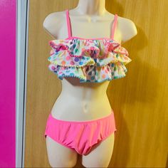 Size Xxxl 18 Kawaii Bathing Suit, Fun Pink Tankini For Summer, Playful Tankini For Beach Party, Playful Sleeveless Tankini For Beach Party, Playful Pink Summer Tankini, Playful Tankini For Pool, Playful Pink Tankini For The Pool, Playful Pink Tankini For Pool, Playful Pink Tankini For Beach Party