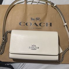 Brand New Women’s Coach Shoulder Bag With Tags Coach New York, Bags Coach, Coach Shoulder Bag, White Cream, Cream White, Coach Handbags, New Woman, Coach Bags, Women Brands