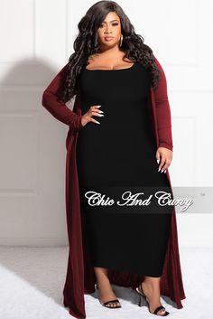 Polyester %: 96 Spandex %: 4 Model is wearing a 1x Plus Size Duster, Curvy Street Style, Duster Dress, Chic And Curvy, Classy Casual, Dress Set, A Plus, Love Yourself, Beautiful Ladies