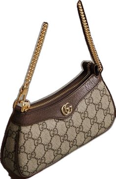 Monogram Canvas Pouch Shoulder Bag With Gold-tone Hardware, Elegant Monogram Canvas Pouch Bag, Evening Shoulder Bag In Monogram Canvas, Gucci Shoulder Bag With Leather Trim, Gucci Monogram Canvas Shoulder Bag With Leather Trim, Gucci Shoulder Bag With Leather Trim And Monogram Canvas, Gucci Top Handle Shoulder Bag With Leather Trim, Gucci Monogram Canvas Shoulder Bag With Detachable Strap, Gucci Leather Shoulder Bag With Leather Trim