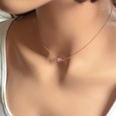 Gemstone Choker Necklace, Rose Gold Chain, Lepidocrocite, Real Gemstone, Simple Pink Gold Jewelry, L Rose Gold Crystal Necklace With Clavicle Chain, Rose Gold Clavicle Chain Crystal Necklace, Rose Gold Crystal Necklace With Delicate Chain, Rose Gold Delicate Chain Crystal Necklace, Delicate Crystal Choker Necklace As Gift, Delicate Crystal Choker Necklace For Gift, Minimalist Crystal Choker Necklaces As Gifts, Crystal Choker Necklace With Delicate Chain For Gifts, Delicate Chain Crystal Choker Necklace For Gift