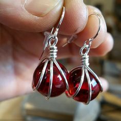 Sending out these Ruby Red Marble Earrings Unique Wire Wrapped Wrap Earrings As Gift, Hand Wrapped Drop Earrings As Gift, Hand Wrapped Drop Earrings For Gift, Hand-wrapped Drop Earrings Gift, Hand-wrapped Drop Earrings For Gifts, Hand Wrapped Wire Earrings For Gift, Gift Wire Wrapped Drop Earrings, Wire Wrapped Round Jewelry For Parties, Hand Wrapped Sterling Silver Drop Earrings