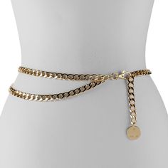 Add this Women's Nine West Chain Belt to complete your look. DETAILS Logo drop Lobster clasp closureFIT & SIZING S/M: 39 in., M/L: 42 in., L/XL: 45 in. 32mmFABRIC & CARE 100% metal Spot clean Imported Size: L-XL. Color: Gold. Gender: unisex. Age Group: adult. Golden Chain Belt, Gold Belt Chain, Gold Belt Outfit, Aesthetic Belts, Dove Aesthetic, Modern Genshin, Chain Belt Outfit, Genshin Dr, Belts Aesthetic