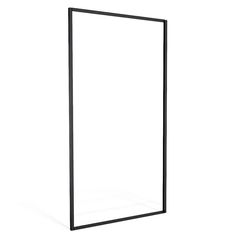 an empty black frame on a white background