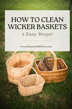 How to clean wicker baskets is not a difficult task. With a few simple steps, you can have your wicker baskets looking new in no time. How To Clean Longaberger Baskets, Cleaning Tips, No Time, Easy Steps, Wicker Baskets, Easy Step, Cleaning Hacks, Baskets, Canning