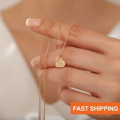 🔥 𝐒𝐩𝐞𝐜𝐢𝐚𝐥 𝐇𝐨𝐥𝐢𝐝𝐚𝐲 𝐒𝐚𝐥𝐞 🔥 Elevate your romantic gestures with our unique Heart Engraved Necklace, a minimalist and personalized accessory that speaks volumes of love. This Couple Necklace, adorned with delicately engraved hearts, is not just a piece of jewelry but a symbol of the special bond you share--a perfect Valentine's Day gift to express your affection. Embrace simplicity and sentiment with our Letter Necklace, a minimalist yet impactful addition to your collection, cap Minimalist Heart Charm Necklace As Gift, Minimalist Heart Charm Necklace Gift, Minimalist Heart Charm Necklace For Personalized Gift, Minimalist Charm Necklace With Heart Charm For Personalized Gift, Minimalist Personalized Heart Pendant Charm Necklaces, Minimalist Heart-shaped Charm Necklace Gift, Simple Personalized Heart Pendant Jewelry, Minimalist Heart Necklace With Delicate Chain For Mother's Day, Minimalist Personalized Heart Pendant Charm Necklace