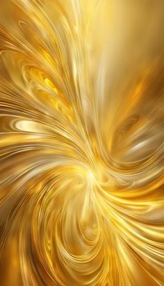 an abstract golden background with swirls and waves