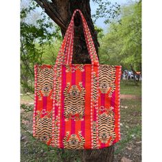 Welcome to PINKCITYHANDICRAFTS Item Description Item - Designer Cotton Quilt Bag Fabric - 100% Cotton Color - Multi Color Women Tote Bag Handmade Block Printed Quilted Shoulder Bag's Indian Shopping Handbag Throw Cotton Quilted block print weekend bags 100% cotton fabric SIZE:- 14 X 17 X 6 Inches Usage : Cosmetic, Make-up, Travel, Toiletries, Tote Bag, Medicine, Accessories, Shoulder Bags, Handle Bag, Women Bags, Cosmetic Bag, Gift For Her, Bridesmaid Bag, Storage Bag, Grocery Bag, Shopping Bag, Pink Square Bag For Summer, Multicolor Shoulder Canvas Bag For Vacation, Multicolor Canvas Shoulder Bag For Vacation, Orange Large Capacity Rectangular Canvas Bag, Large Capacity Orange Rectangular Canvas Bag, Orange Box Bag For Travel, Trendy Handmade Rectangular Canvas Bag, Red Rectangular Beach Bag With Adjustable Strap, Trendy Orange Rectangular Beach Bag