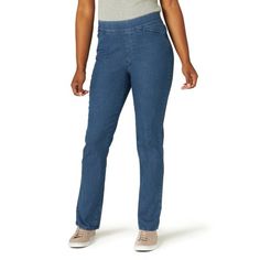 Chic Women's Plus Size Easy Fit Elastic Waist Pull On Pant Simplicity plus comfort equals the Chic Classic Collection Womens Easy-Fit Elastic-Waist Pant. The pull-on styling, flat elastic waistband and straight leg fit make these pants the perfect solution for the office or leisure activities. Available in a variety of sizes and colors, they provide a slim silhouette and are fitted through the seat and thigh. The cotton blend paired with spandex gives you plenty of flexibility as you move throug Petite Jeans For Women, Shade Clothing, Dinners Recipes, Pan Dinners, Elastic Waist Jeans, Pull On Jeans, Visit Paris, Leisure Activities, Elastic Waist Pants