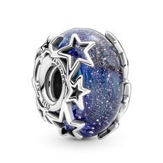 Cer Nocturn, Pandora Murano, Charms Pandora, Bracelet Pandora, Friendship Jewelry, Pandora Bracelet Charms, Pandora Silver, Bracelet Diy, Crystal Charm