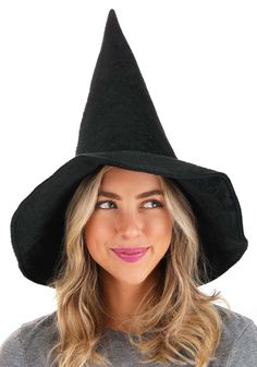 PRICES MAY VARY. Size: Standard 100% polyester sculpted velour fabric Stiffened brim won't flop downward Velour outer surface is sculpted in a reptile hide pattern Hat crown is 14 high Brim is 5" wide Defy the wizard and save your friends (yes, even the blonde one) in this exclusive, officially licensed Elphaba Witch Hat for Women! The tall hat has a classically pointed crown and a wide brim that is sewn with a hidden wire so that it can be posed and bent. The black material is textured with a f Men In Stockings, Reptile Hide, Baby Carrier Cover, Tall Hat, Magical Powers, Green Skin, Witch Halloween Costume, Velour Fabric, Disney Costumes