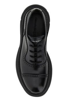 Lace-up shoes realized in polished-finish smooth calf leather and pebble calf leather characterized by derby closure.- Round toe- Semi-brogue- Embossed logo on the inside Shoes Alexander Mcqueen, Zara Style, Gents Shoes, Boot Design, Mcqueen Shoes, Oxford Shoe, Alexander Mcqueen Shoes, Money Magic, Replica Shoes