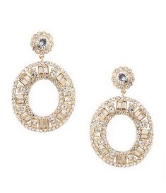 bridal accessories: Women's Jewelry | Dillard's Formal Jeweled Round Jewelry, Formal Round Jeweled Jewelry, Formal Jeweled Jewelry, Fine Jeweled Round Jewelry, Elegant Jeweled Hoop Jewelry, Elegant Metal Rings With Sparkling Stones, Chic Metal Jewelry For Anniversary, Elegant Round Jeweled Jewelry, Gold Jeweled Hoop Jewelry