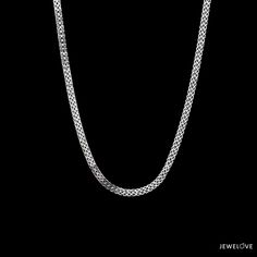 Platinum Chain by Jewelove Unisex Platinum Chain for Men & Women Crafted in Platinum. The  is made in 95% pure platinum and hallmarked with Pt 950 for platinum purity. Metal : Platinum Platinum Purity : 95% Purity Mark : Pt 950 Finishing : Hi-polish Width : 2.25mm Length : 16 / 18 / 20 / 22 / 24 / 26 / 28 inches (as selected above) Estimated Platinum Weight : 6.67 grams (in 18 inches) / 9.5 grams in 20 inches Certificate of Authenticity : Platinum Guild International Classic Silver Chain Necklace, Timeless Silver Chain Necklace For Anniversary, Classic White Gold Jewelry With Wheat Chain, Classic Sterling Silver Diamond Cut Chain Necklace, Classic Silver Wheat Chain Necklace, Classic Polished Chain Necklace For Anniversary, Classic Silver Jewelry With Wheat Chain, Luxury Silver Necklace With Wheat Chain, Classic White Gold Chain Necklace With Polished Finish