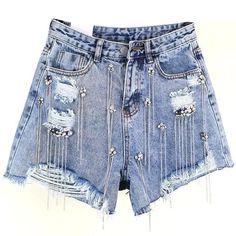 Rhinestone Shorts✨ Rhinestone Shorts: Your Ticket to Effortless Glamour! ✨ Introducing Our Tassel Rhinestone Denim Shorts! Prepare to turn heads and steal the spotlight with our Tassel Rhinestone Denim Shorts. These stunning shorts are not just a wardrobe staple; they're your secret weapon for unleashing your inner fashionista and exuding effortless glamour. 🌟👖 Rhinestone Shorts 👖 High Waist Rise & Wide Leg Fit for Maximum Style & Comfort!Crafted with care and attention to detail, our shorts boast a high waist rise and a wide leg fit, ensuring maximum style and comfort for any occasion. Made from classic blue wash denim, they provide a timeless backdrop for the eye-catching embellishments that set them apart from the rest. 🌊👖 ✨ Adorned with Sparkling Rhinestones & Playful Tassels!Ador Rhinestone Denim, Shorts Female, Spaghetti Strap Bodycon Dress, Short A, Summer Soiree, Leg Design, Black Bodycon Dress, Denim Short, Shorts Jeans