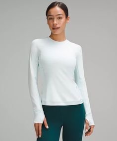 It's Rulu Run Long-Sleeve Shirt | Women's Long Sleeve Shirts | lululemon Spring Long Sleeve Tops By Lululemon, Sporty Long Sleeve Tops For Winter, Casual Lululemon Activewear With Crew Neck, Sporty Long Sleeve Winter Tops, Fitted Long Sleeve Tops With Ribbed Cuffs, Sporty Long Sleeve Top With Thumbholes For Spring, Sporty Stretch Long Sleeve Top For Fall, Spring Sporty Long Sleeve Top With Thumbholes, Fitted Casual Long Sleeve Workout Top