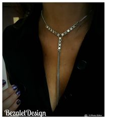 "♦ A beautiful Y LARIAT necklace Decorated with small squares links, made of silver-plated brass in a very high quilty. The necklace comes in 2 designs ( you can see in the photo black design and silver design ) and is suitable for both day and evening. SIZE Length: 11.8\" (30cm) up to 17.7 \" (45cm) drop chain: 10.23\" (26cm) width squares link:0.19\" (0.5cm) YOU CAN SEE MORE DESIGN OF THIS NECKLACE IN THE LINK: https://etsy.me/2FJTucJ ♦ This piece of jewelry is perfect as a gift for yourself, Silver Delicate Chain Body Chain For Gifts, Silver Delicate Chain Body Chain As Gift, Dainty Silver Body Chain For Gift, Delicate Silver Body Chain For Party, Silver Clavicle Chain Body Chain As Gift, Silver Lariat Body Chain For Party, Silver Clavicle Chain Body Chain, Elegant Oxidized Finish Necklace For Party, Silver Lariat Body Chain As Gift