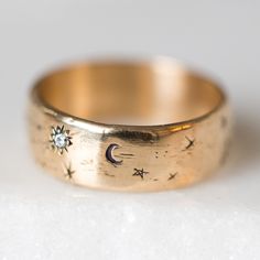 We are all made of stardust. A quietly monumental way to commemorate the love of two beings. Each Written in the Stars Band is carved from wax, and made especially for you, with two zodiac constellations of your choosing. Wear as a wedding band, or memento mori ring, or a new mother gift, a marker of love.Select either plain engraving or add two diamonds for some extra twinkle.�See Details for item specifics (carat weight, metal, etc).THE TWELVE ZODIACAL CONSTELLATIONS:Aries March 21 - April 19T Sofia Zakia, The Bling Ring, Written In The Stars, In The Stars, Bijoux Diy, Jewelry Inspo, Pretty Jewellery, Stardust, Piercing Jewelry