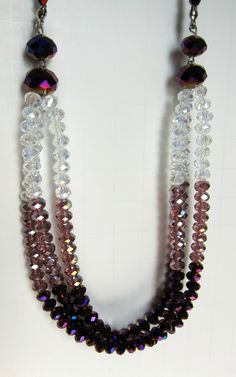 Gorgeous DAVINCI  IRIDESCENT PURPLE NECKLACE & EARRINGS SET.  Purple to Light Lavender to crystal Clear and purple. Beautiful Beaded Necklace& Earrings! Brand new with original Tags. Measures 20" long. The pierced earrings have about an inch drop. Lead and Nickle free. ABSOLUTELY GORGEOUS! bin 488 Iridescent Crystal Jewelry With Faceted Beads, Purple Faceted Beads Jewelry For Party, Purple Jewelry With Faceted Beads For Party, Elegant Purple Beaded Necklace With Dangling Beads, Elegant Iridescent Beaded Necklaces For Jewelry Making, Purple Czech Glass Jewelry With Dangling Beads, Purple Beaded Costume Jewelry Necklace, Adjustable Purple Necklace With Dangling Beads, Adjustable Purple Necklaces With Dangling Beads