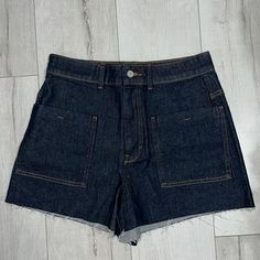 New Without Tags Super Cute Size 10 Zara Shorts, Short En Jean, Zara Black, High Waist Jeans, Black Blue, Jean Shorts, Blue Denim, Blue Black, High Waist