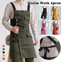 Fashion-Forward Design:Embrace the elegance of Japanese and Korean fashion with our beautifully crafted apron.   The unique design adds a touch of sophistication to your kitchen attire. Premium Quality Material:Made from high-quality, durable fabric, this apron is designed to withstand the rigors of the kitchen.   It provides excellent protection against spills and splatters, keeping you looking stylish while cooking. Adjustable Neck and Waist Straps:Achieve the perfect fit with adjustable neck and waist straps.   Whether you're a professional chef or a home cook, our apron ensures comfort and flexibility during long hours in the kitchen. Functional Pockets:Conveniently store your cooking essentials with the multiple pockets on the apron.   From recipe cards to kitchen tools, keep everythi Ramen Chef Uniform, Work Overalls Outfit, Work Uniform Ideas, Farming Fashion, Cafe Clothes, Cook Outfit, Cooking Outfit, Chef Attire, Apron Outfit