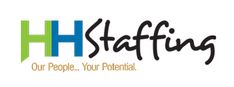 the logo for staffing is shown here