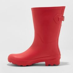 Women's Vicki Mid Calf Rain Boots - A New Day™ : Target Casual Rain Boots With Round Toe For Rainy Weather, Rain Boots For Rainy Season With Round Toe, Casual Rain Boots With Round Toe, Casual Rain Boots For Rainy Weather, Casual Rain Boots For Rainy Season, Weatherproof Boots For Rainy Season, Casual Waterproof Boots For Rainy Season, Spring Waterproof Rain Boots For Rainy Weather, Waterproof Rain Boots For Spring