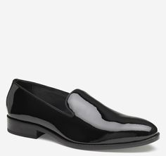 Gavney Slip-On Luxury Glossy Finish Loafers For Formal Events, Luxury Glossy Loafers For Formal Occasions, Luxury Glossy Finish Loafers For Formal Occasions, Luxury Glossy Finish Formal Loafers, Classic Patent Leather Slip-on Loafers, Elegant Slip-on Tassel Loafers With Rubber Sole, Sleek Patent Leather Loafers With Leather Sole, Formal Patent Leather Loafers With Glossy Finish, Classic Glossy Finish Formal Loafers