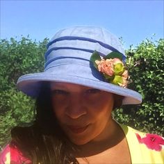 Stay cool and calm on the hottest day whilst wearing this stylish & practical summer sun hat.  In pretty light blue linen, perfect to pull out of your beach bag or pocket when the sun comes out.Its simple straightforward style makes it an ideal no frills work wear hat (your dogs or horses will be proud to be seen with you), gardening hat (look as pretty as your summer borders already are!) or walking hat (stuff it into your rucksack & be ready to enjoy your summer rambles)And it does double duty Casual Blue Cloche Hat For Beach, Lightweight Blue Sun Hat For Spring, Spring Outdoor Sun Hat With Short Brim, Short Brim Sun Hat For Spring Outdoor, Blue Summer Sun Hat With Curved Brim, Blue Lightweight Wide Brim Sun Hat, Blue Bucket Hat With Curved Brim For Spring, Summer Bucket Hat With Short Brim For Kentucky Derby, Blue Flat Brim Sun Hat For Spring