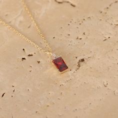 Ruby Necklace, Ruby Pendant, Red Stone Necklace, Dainty Ruby Necklace, July Birthstone, Ruby Gemstone, 14k Solid Gold, July Birthstone Gift - Etsy Red Ruby Gemstone Necklaces, Red Ruby Gemstone Necklace, Red Cubic Zirconia Birthstone Jewelry, Fine Jewelry Red Ruby Necklace, Red Ruby Birthstone Necklaces, Red Ruby Necklace With Gemstone Accents, Red Lab-created Ruby Necklace As Gift, Red Lab-created Ruby Necklace For Gift, Red Lab-created Ruby Necklace Gift