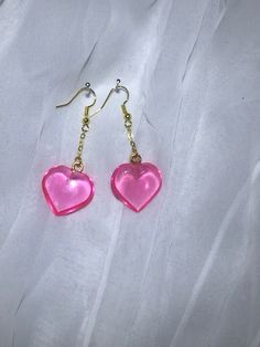 Cute extended dangle heart-shaped earrings. Heart Chain, Heart Shaped Earrings, Dream Girl, Chain Earrings, Cute Earrings, Jewelry Earrings Dangle, Etsy Earrings, Dangle Drop Earrings, Dangle Earrings