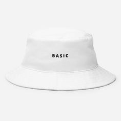 Combine practicality, comfort, and fashion in one. Keep the sun out of your eyes with this 100% cotton twill bucket hat. Cotton fabric and sewn eyelets are sure to help you stay cool during any activity, be it a stroll in the park or an intense game of sports.  * 100% cotton twill * 3 ¾″ (7.6 cm) crown * 2 ¼″ (5.1 cm) brim * One size fits most * Sewn eyelets for breathability This product is made especially for you as soon as you place an order, which is why it takes us a bit longer to deliver i White Summer Hats For Everyday Use, White Summer Hats For Everyday Wear, Basic Solid Color Hats For Spring, Trendy Lightweight White Hat, Casual Solid Bucket Hat For Spring, White Casual Bucket Hat With Curved Brim, Basic Solid Summer Hats, Casual Lightweight White Sun Hat, White Summer Sun Hat For Everyday Use