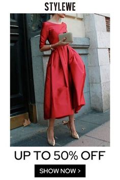 Crew Neck Dress, Summer Elegant, Plain Dress, Crewneck Dress, Midi Dresses, Half Sleeve, Half Sleeves, Neck Dress, High Waist