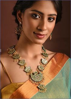 VeroniQ Trends-Elegant Looking Long Necklace in Bikaneri Back Meenakari Kundan Necklace-Bridal-Wedding-Engagement-Party-USA-UK-Europe by VeroniQTrends on Etsy Festive Wedding Temple Necklace With Peacock Design, Elegant Kundan Necklace With Zari Work For Ceremonial Occasion, Round Kundan Necklace With Meenakari, Wedding Kundan Bridal Necklace With Peacock Design, Gold Peacock Design Jewelry Sets For Weddings, Wedding Bridal Necklace With Kundan And Peacock Design, Festive Ceremonial Jewelry Sets With Zari Work, Elegant Bridal Sets With Zari Work For Ceremonial Occasion, Elegant Bridal Sets With Zari Work For Ceremonial