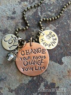 change is GOOD Metal Stamping Projects, Washer Jewelry, Rings Ideas, Gold Hand, Hand Stamped Jewelry