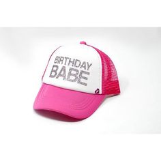 Party Like It's Your Birthday!! This Pink Trucker Hat Features "Birthday Babe" On The Front In A Glitter Font. Adjustable Back Strap Allows For Multi-Size Fittings. Fun Summer Birthday Hat, Trendy Summer Birthday Hat, Novelty Mini Hats For Birthday, Novelty Mini Hats For Birthdays, Novelty Mini Hats For Birthday, One Size Fits Most, Novelty Mini Hats For Birthdays, One Size Fits Most, White Adjustable Baseball Cap For Party, Summer Birthday Snapback Hat, Trendy Birthday Hat