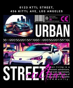 the urban street festival poster is shown