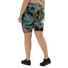 Get yourself a pair of these high-waisted, flattering biker shorts to experience true comfort and style. The versatile shorts will look stunning with all kinds of outfits—be it active or streetwear!• 82% polyester, 18% spandex• Fabric weight: 7.37 oz/yd² (250 g/m²)• Double-layered waistband with a pocket in the back for a phone and keys• High-waisted fit• Butt-lifting cut• Flattering length that looks good on all body types Size guide WAIST (inches) HIPS (inches) XS 25 ¼ 35 ⅜ S 26 ¾ 37 M 28 ⅜ 38 Trendy Athletic Shorts With Built-in Shorts For Gym, Trendy Short Athletic Shorts For Streetwear, Trendy Streetwear Athletic Shorts, Athleisure High-waisted Shorts For Streetwear, Athleisure Knee-length Shorts For Streetwear, Trendy Knee-length Workout Shorts, Trendy Mid-thigh Length Activewear For Gym, Trendy Athletic Shorts With Built-in Liner For Gym, Fitted Moisture-wicking Athletic Shorts For Streetwear