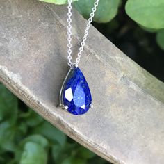 This one of the kind lapiz lazuli teardrop shape pendant is special because  - The stone was cut and facted in my studio and there's only one in the teardrop shape - The stone was facted perfectly with shape edges which gives it sparkle ✨  - The item was 100% handmade with high quality Sterling silver Sapphire Gemstone Drop Necklaces, Sapphire Drop Gemstone Necklace, Sapphire Drop Necklace With Gemstone, Sapphire Teardrop Necklace For Gift, Sapphire Teardrop Pendant Jewelry, Blue Sterling Silver Pear-shaped Necklace, Blue Pear-shaped Sapphire Necklace, Handmade Blue Pear-shaped Jewelry, Blue Sterling Silver Drop Necklace As A Gift