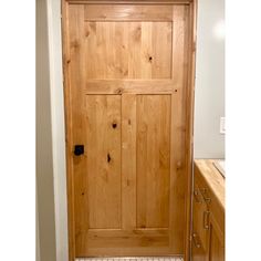 Craftsman Knotty Alder 3 Panel Interior Door - Krosswood 3 Panel Interior Door, Wood Interior Door, Rustic Doors Interior, Craftsman Door, Craftsman Design, Panel Interior Doors, Wood Exterior Door, Prehung Doors, Knotty Alder