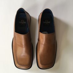 Bacco Bucci Made In Italy Men’s Tan Leather Loafers Size 10m New Without Box Never Worn Leather Wingtip Slip-ons For Business, Formal Slip-on Moccasins With Moc Toe, Masculine Moc Toe Slip-ons For Formal Occasions, Formal Slip-on Plain Toe Moccasins, Business Moc Toe Slip-ons, Business Dress Shoes With Leather Sole And Square Toe, Leather Square Toe Dress Shoes For Business, Square Toe Leather Dress Shoes For Business, Formal Brown Leather Slip-on Shoes