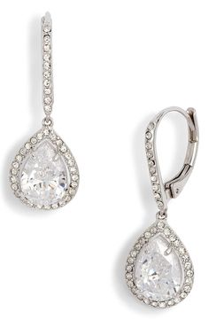 Nordstrom Cubic Zirconia Drop Earrings | Nordstrom Kate Middleton Jewelry, Top Jewelry Trends, 2022 Jewelry, Diy Kits Gift, Online Earrings, Pearl Drop Earrings, Jewelry Trends, Statement Earrings, Diamond Earrings