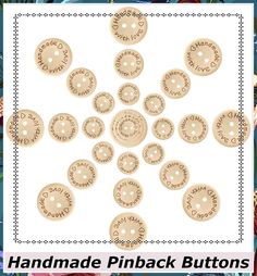 150pcs Pinowu Wooden Buttons (15-20-25mm) Handmade with Love Round Craft D cor 2 Holes Wood Sewing Buttons for Hat Shirt Clothes Decoration Clothes Decoration, Handmade Buttons, Sewing Buttons, Wooden Buttons, Sewing A Button, With Love, Sewing