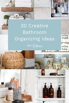 bathroom organization ideas that are great for small spaces