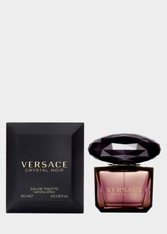 Versace Crystal Noir 90 ml for Women | Official Website Versace Crystal Noir Perfume, Noir Perfume, Versace Crystal Noir, Crystal Noir, Black Fig, Perfume Set, Unique Fragrance, Fragrance Spray, Floral Scent