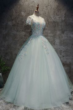 Green Lace Ball Gown For Wedding, Green Lace Wedding Ball Gown, Green Ball Gown Quinceanera Dress For Prom Season, Green Ball Gown For Prom Season Quinceanera, Green Lace Ball Gown For Prom Season, Green Lace Gown For Quinceanera, Green Ball Gown For Prom Season, Green Tulle Quinceanera Dress For Party, Green Tulle Formal Ball Gown