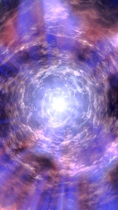 an image of a blue and purple spiral in space