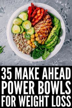 Power Bowl Meal Prep, Quinoa Power Bowl, Pancakes Low Carb, Bowl Meal Prep, Lunch Bowl Recipe, Meal Prep Tips