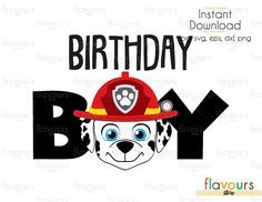 birthday boy with fireman hat and name